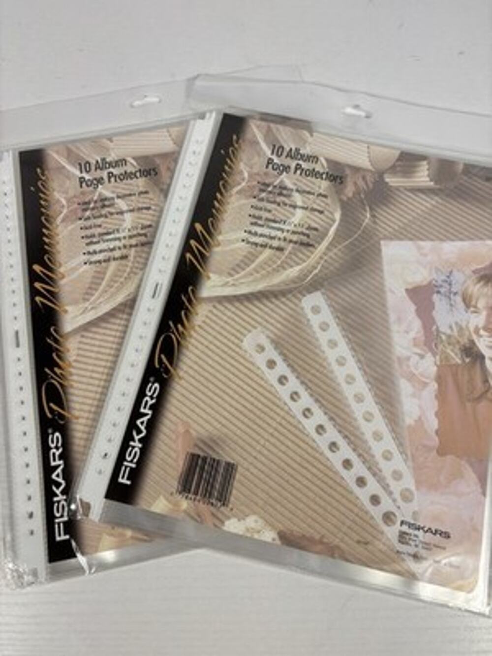 NEW! Fiskars Photo Memories Album Page Protectors 8.5 x 11 Acid Free Lot 2